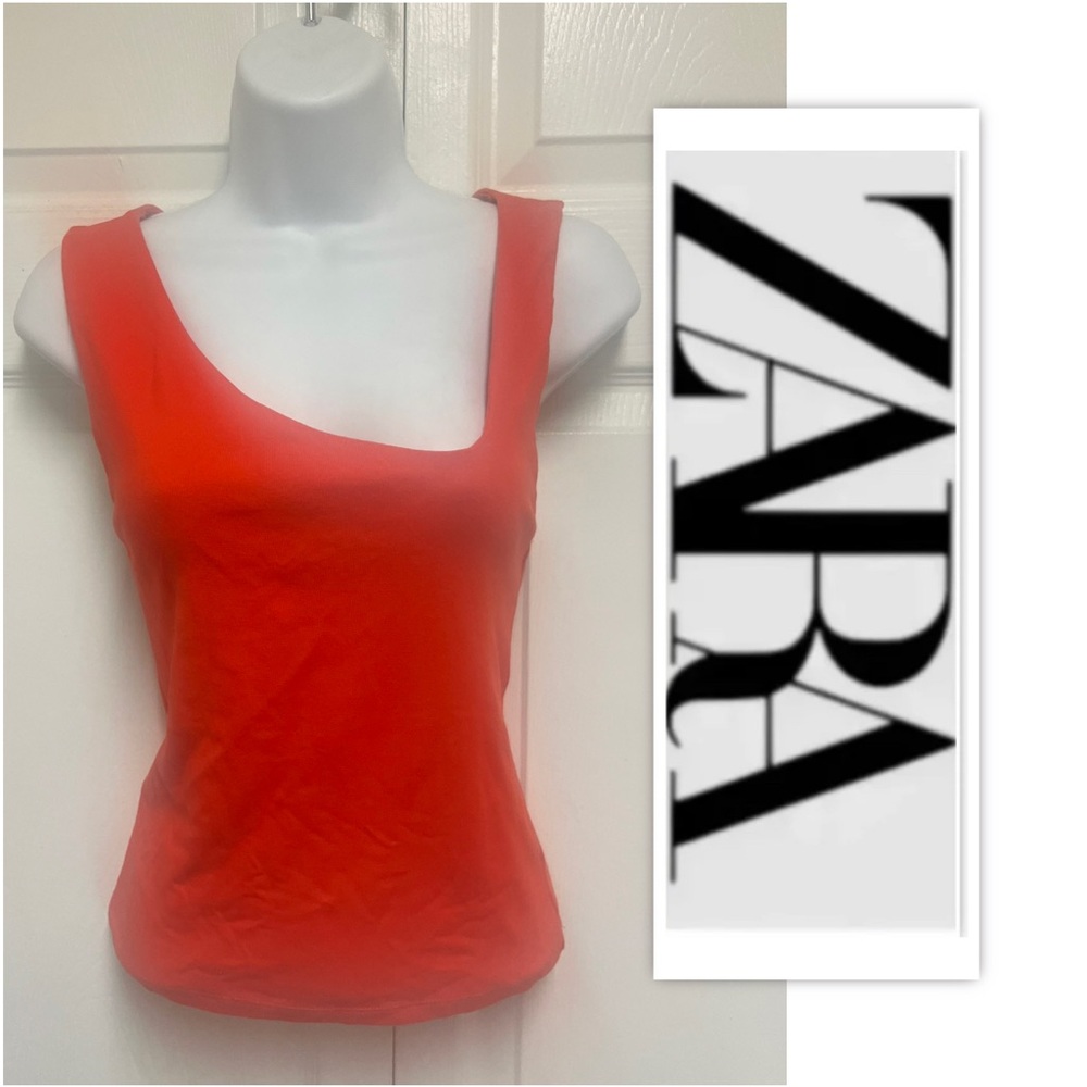 ZARA Asymmetric Neck Tank Top